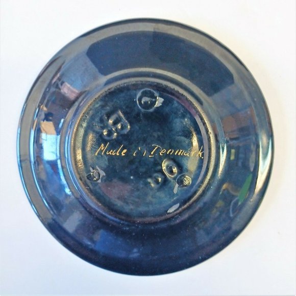 Vintage 5.5" Trinket Dish Bowl Danish Modern Denmark Mosaic Tile Scandinavian L1 - Picture 4 of 4
